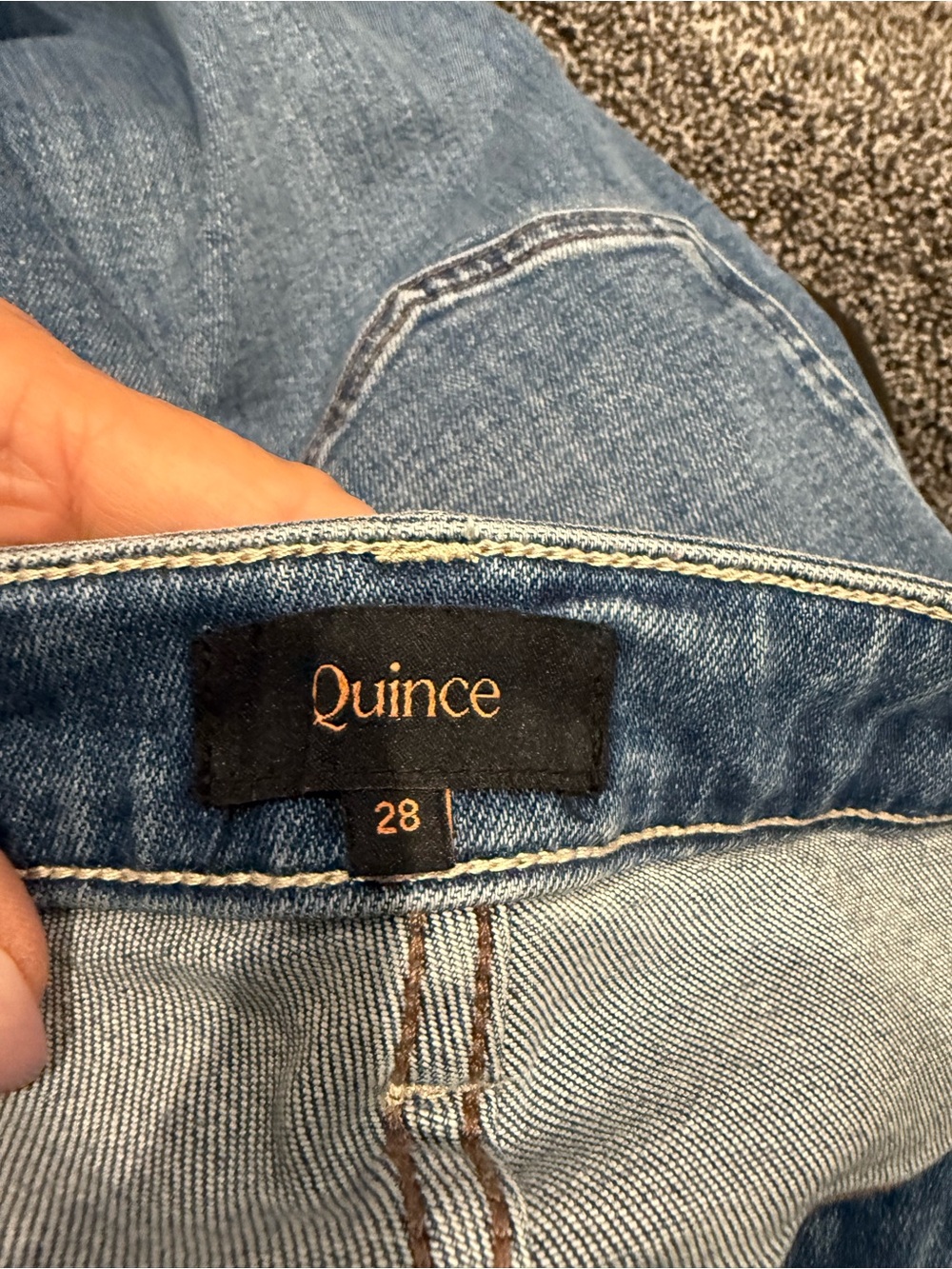 Quince Bella Stretch Wide Leg Jeans - Picture 3 of 5